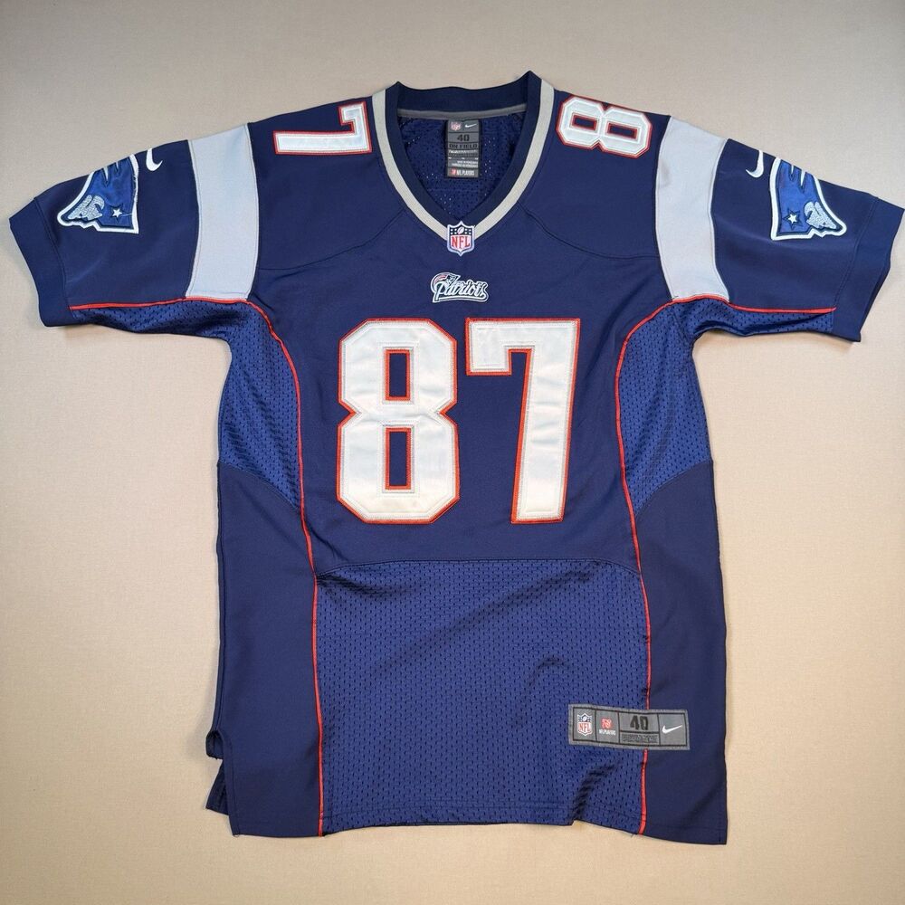 Nike On Field New England Patriots Rob Gronkowski #87 Stitched Jersey Sz 40 EUC